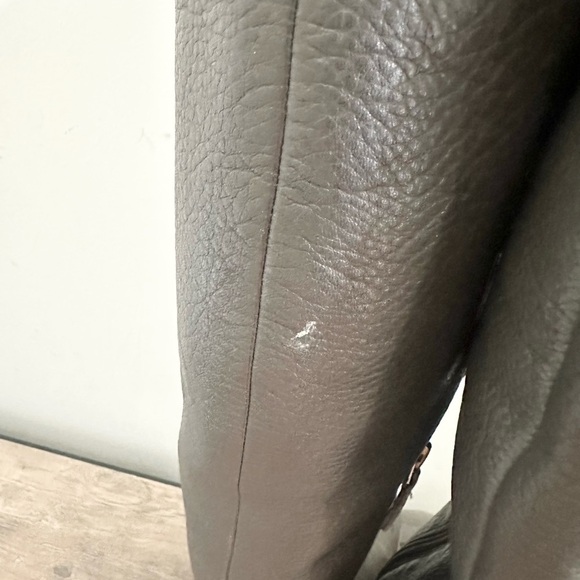 Franco Sarto women’s size 8 leather upper zip tall riding boots hydie boots grey - Picture 5 of 11